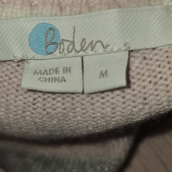 Boden Helena Cashmere Wool Blend Soft Multi Colored Striped Sweater SZ M - Picture 10 of 12